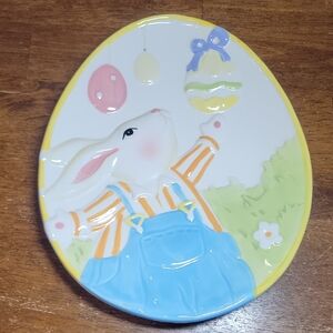 Pier 1 Hand-Painted Stoneware Plate